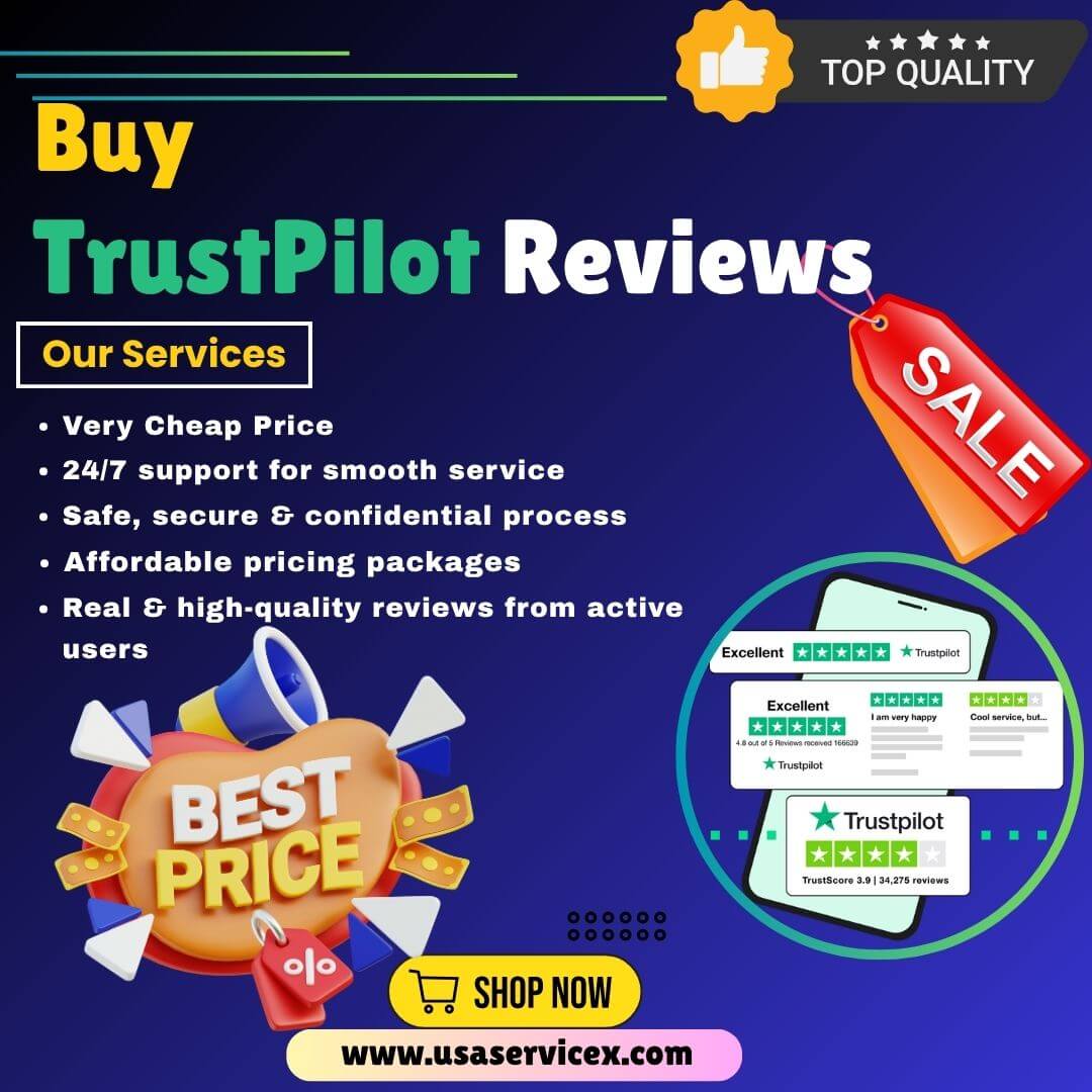 Buy TrustPilot Reviews - 100% Verified, Aged & Non-Drop